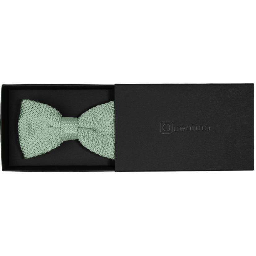 Šalvějově zelený (sage green) pánský pletený motýlek