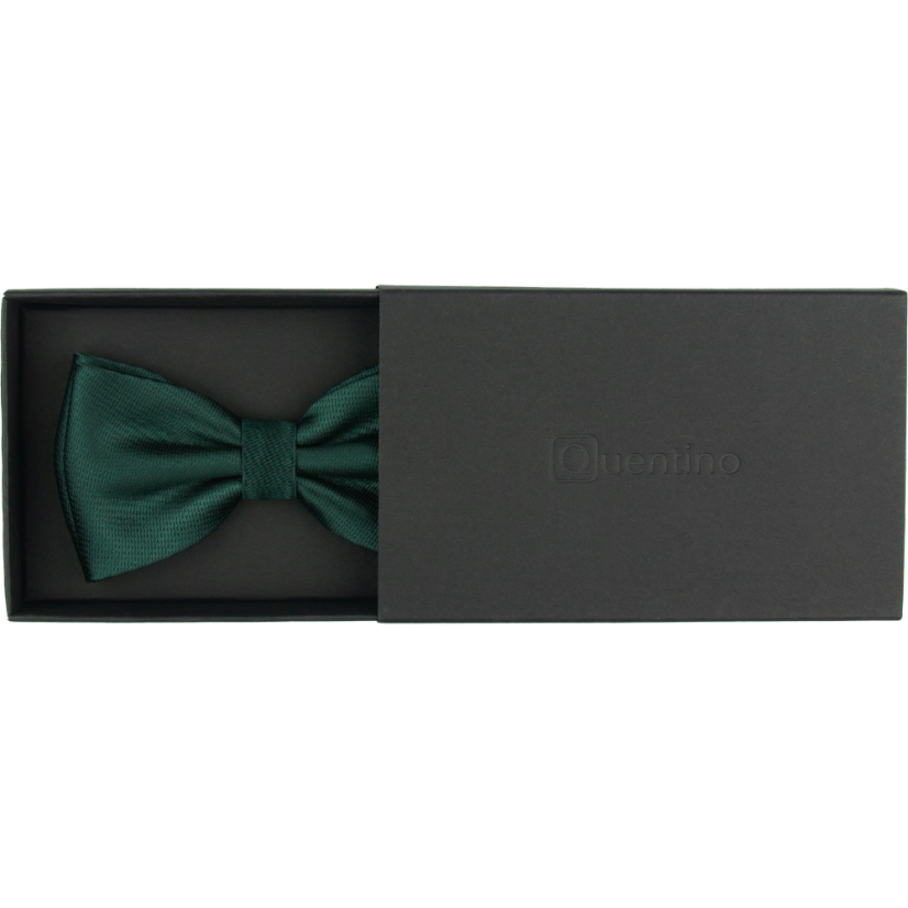 Smaragdově zelený pánský motýlek s jemným vzorem