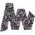 Black Women's Ribbon with Grey and Pink Flowers
