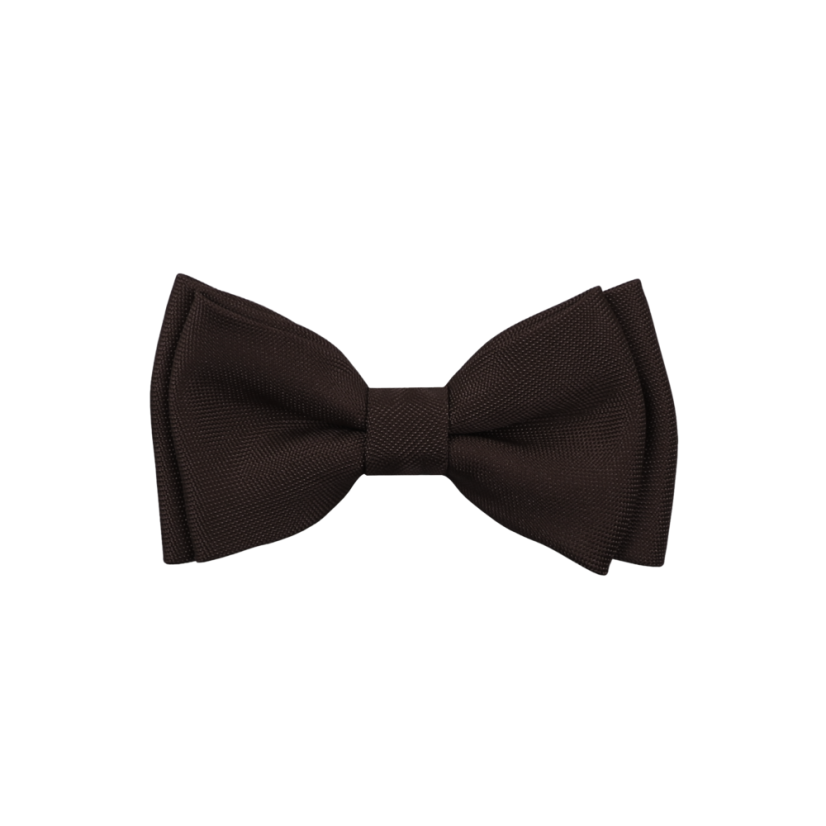 Tmavě hnědý dětský MINI motýlek matný