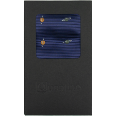 Tmavě modrý pánský kapesníček PLANETY