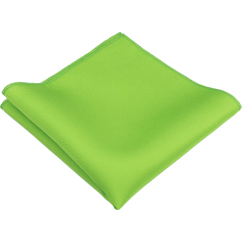 Bright Green Men's Pocket Square Mat/Gloss