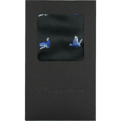 Black Men's Pocket Square PARTRIDGE