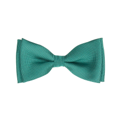 Petrolejově zelený dětský motýlek s jemným vzorem