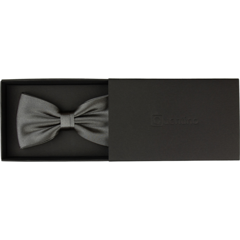 Grafitově šedý pánský motýlek lesklý