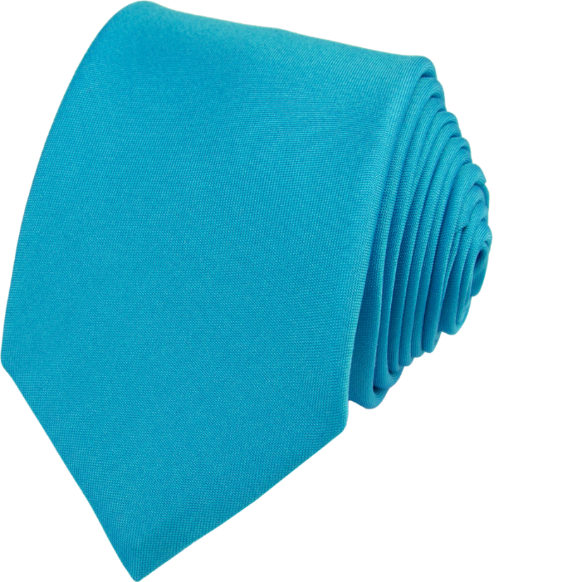 Tyrkysová pánská kravata