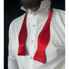 Red Self-Tie Men's Bow Tie Glossy