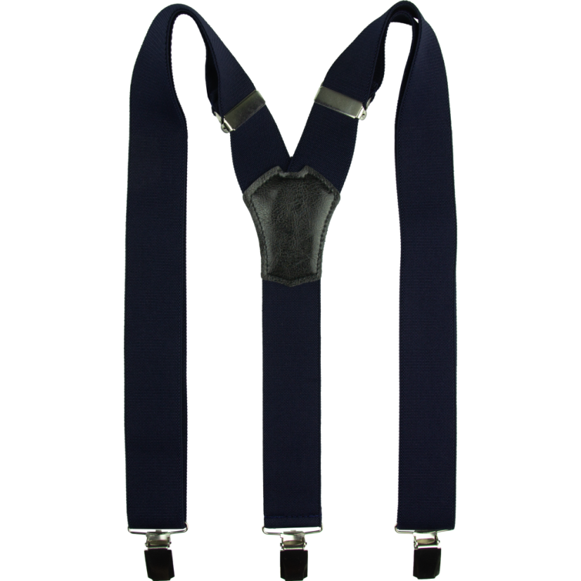 Tmavě modré pánské široké kšandy