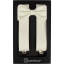 Cream (Ecru) Men's Accessory Set with Floral Pattern – Suspenders and Bow Tie