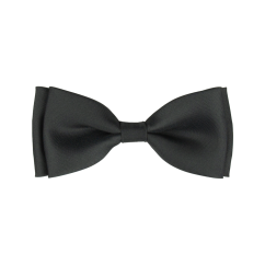 Tmavě šedý dětský motýlek matný