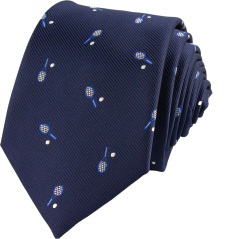 Dark Navy Men's Necktie TENNIS