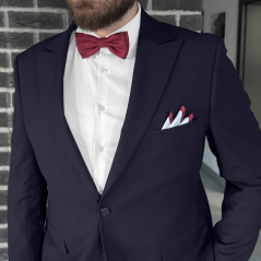 Wine Red Men's Bow Tie Matte