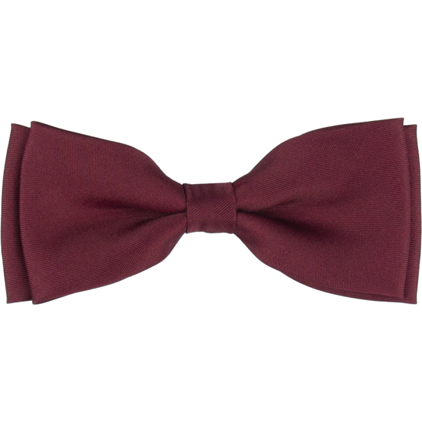 Vínově červený pánský motýlek matný