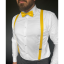 Canary Yellow Men's Suspenders - Length: 110cm