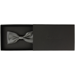 Grafitově šedý dětský motýlek lesklý