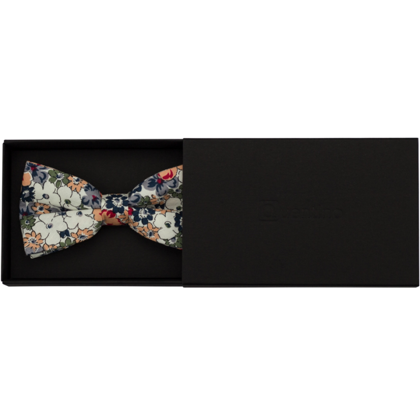 Barevný pánský bavlněný motýlek s květy