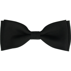 Black Men's Matte Bow Tie