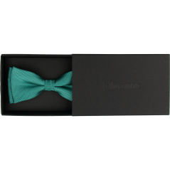 Petrolejově zelený pánský motýlek s jemným vzorem