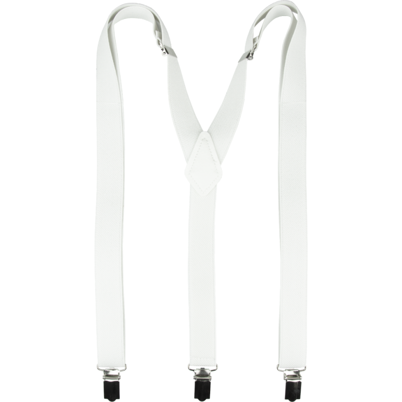 Bílé dětské kšandy