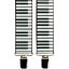 Men's Suspenders with Piano Keys Motif