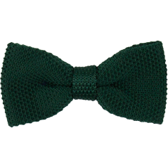 Smaragdově zelený pánský pletený motýlek