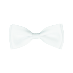 Bílý dětský motýlek matný