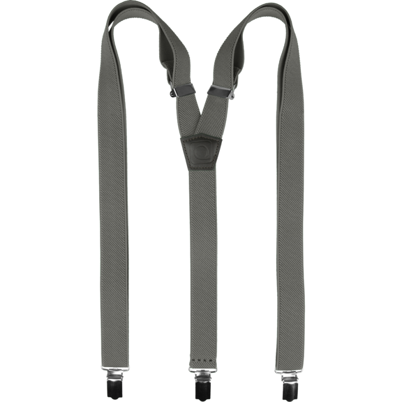 Šedé dětské kšandy - Dĺžka: 70cm (pro děti do 130cm)