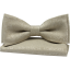 Light Beige Brown Men's Bow Tie with Subtle Texture Including Pocket Square
