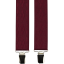 Burgundy red men's wide suspenders with an elegant pattern