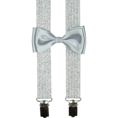 Stříbrné dětské kšandy s motýlkem