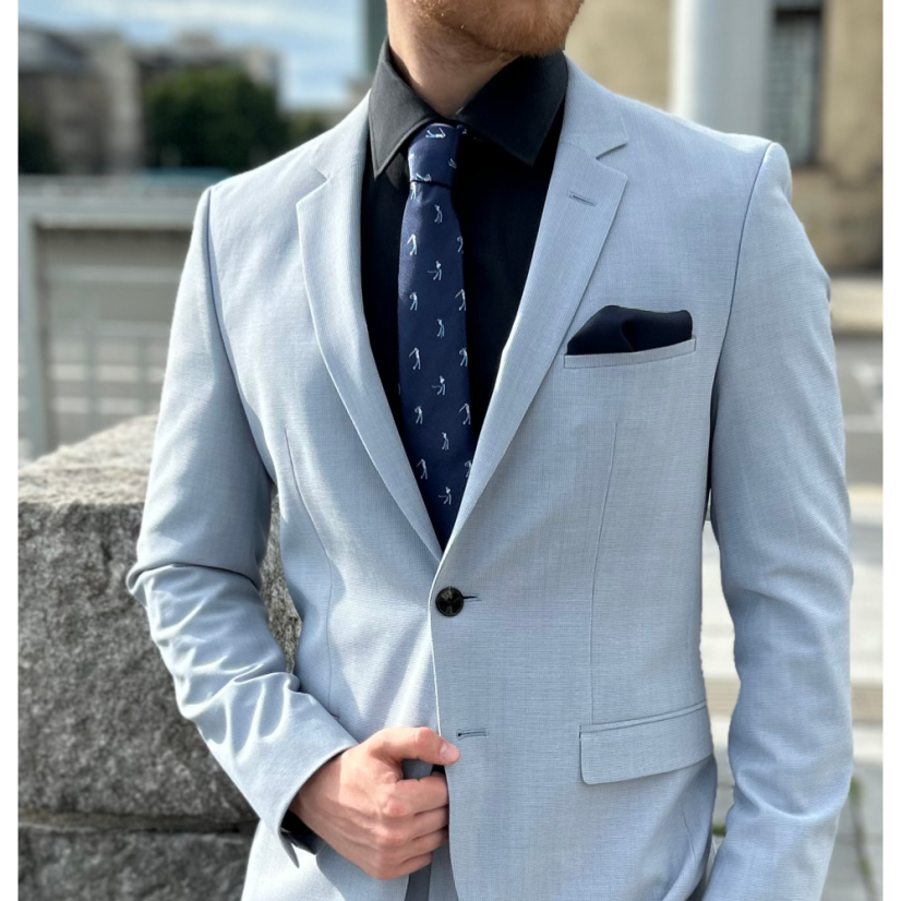 Tmavě modrá pánská kravata GOLF