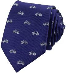 Blue Men's Necktie Cycling BIKES