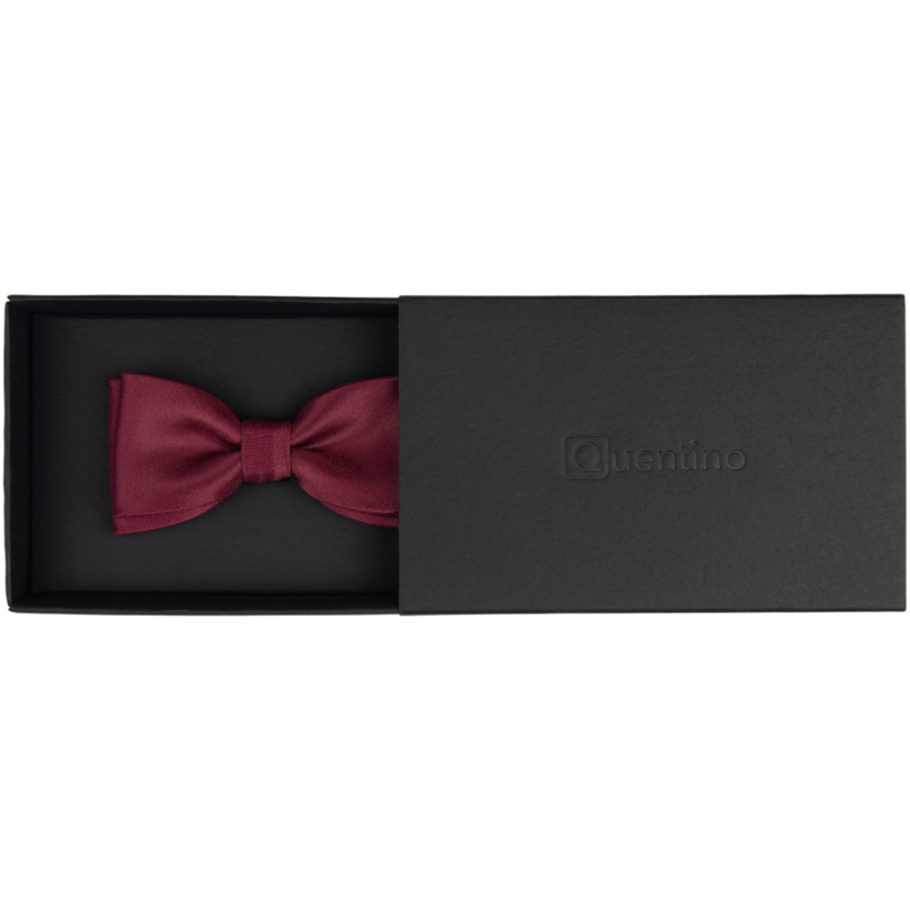 Vínově červený dětský motýlek matný