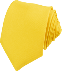 Kanárkově žlutá pánská kravata