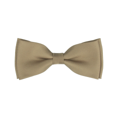 Světle hnědý dětský motýlek matný