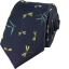 Dark Navy Men's Necktie DRAGONFLIES