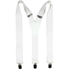 Bílé pánské široké kšandy