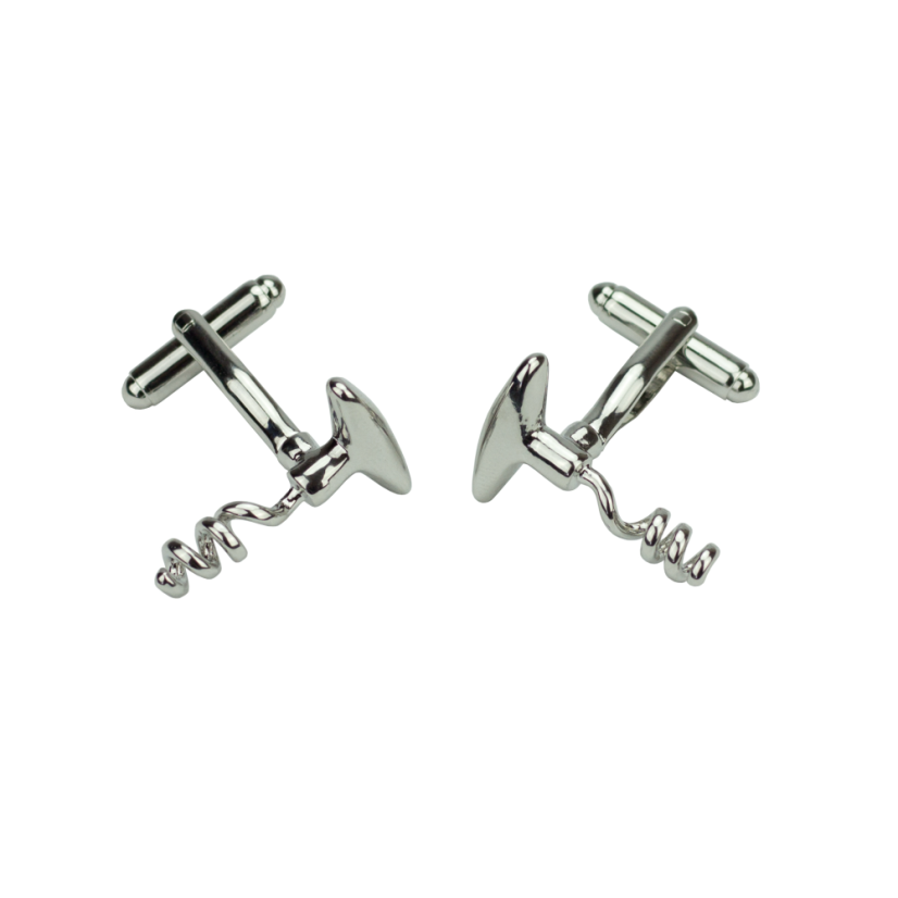 Manžetové knoflíčky stříbrné vývrtky