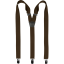 Brown Children's Suspenders - Length: 80cm (pro děti do 150cm)