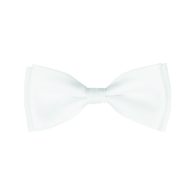 Bílý dětský motýlek matný