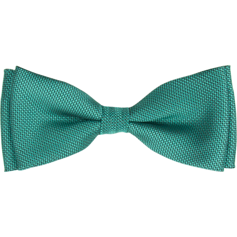 Petrolejově zelený pánský motýlek s jemným vzorem