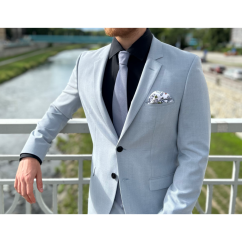 Šedá pánská kravata