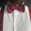 Wine Red Self-Tie Men's Bow Tie Matte