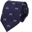 Dark Blue Men's Necktie with Polka Dots and BICYCLES