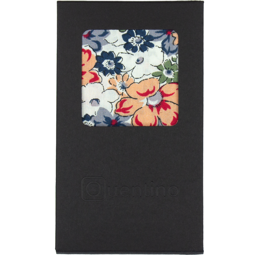 Colourful Men's Pocket Square with Floral Pattern