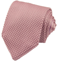 Dusty Pink Knitted Men's Necktie