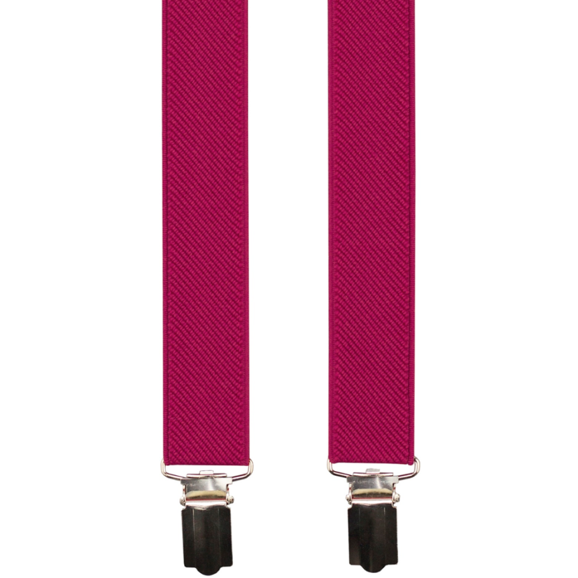 Malinovo červené pánske traky - Dĺžka: 120cm