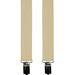 Beige Men's Suspenders