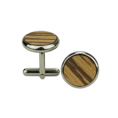 Light Brown Wooden Cufflinks