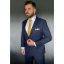 White Men's Pocket Square with Mustard Yellow Border